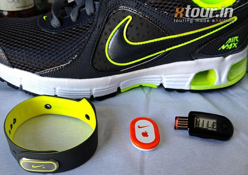 Nike Plus Shoe with Apple sensor and sports band