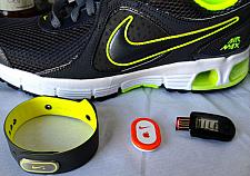Nike Plus Shoe with Apple sensor and sports band
