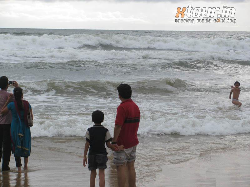 Father Child at Calangute Beach