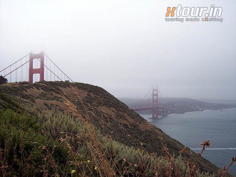 Golden Gate Bridge Behind the Mountain