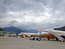 Bhutan Airlines at Paro International Airport Bhutan