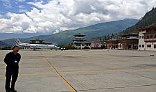 Indian Air force plane In Paro Bhutan