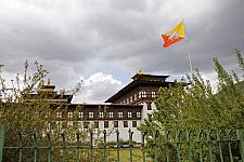 Tashichho Dzong Bhutan Flag Thimpu