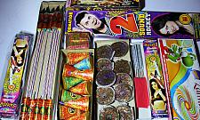 Diwali Cracker Boxes open Anar Fuljari Firki Rocket