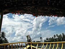Monsoon Clouds above Shikara Boat Alleppey Kerala