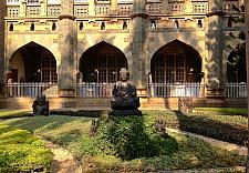 Buddha in park at Chhatrapati Shivaji Maharaj Vastu Sangrahalaya
