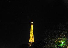 Eiffel Tower in night Paris France